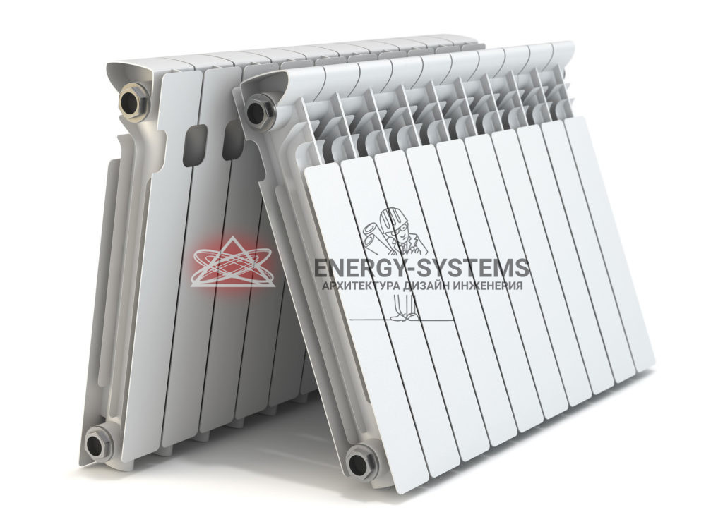 Батареи на белом фоне