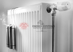 Белый радиатор с теплом