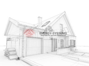 рисунок дома на карандашом проекция
