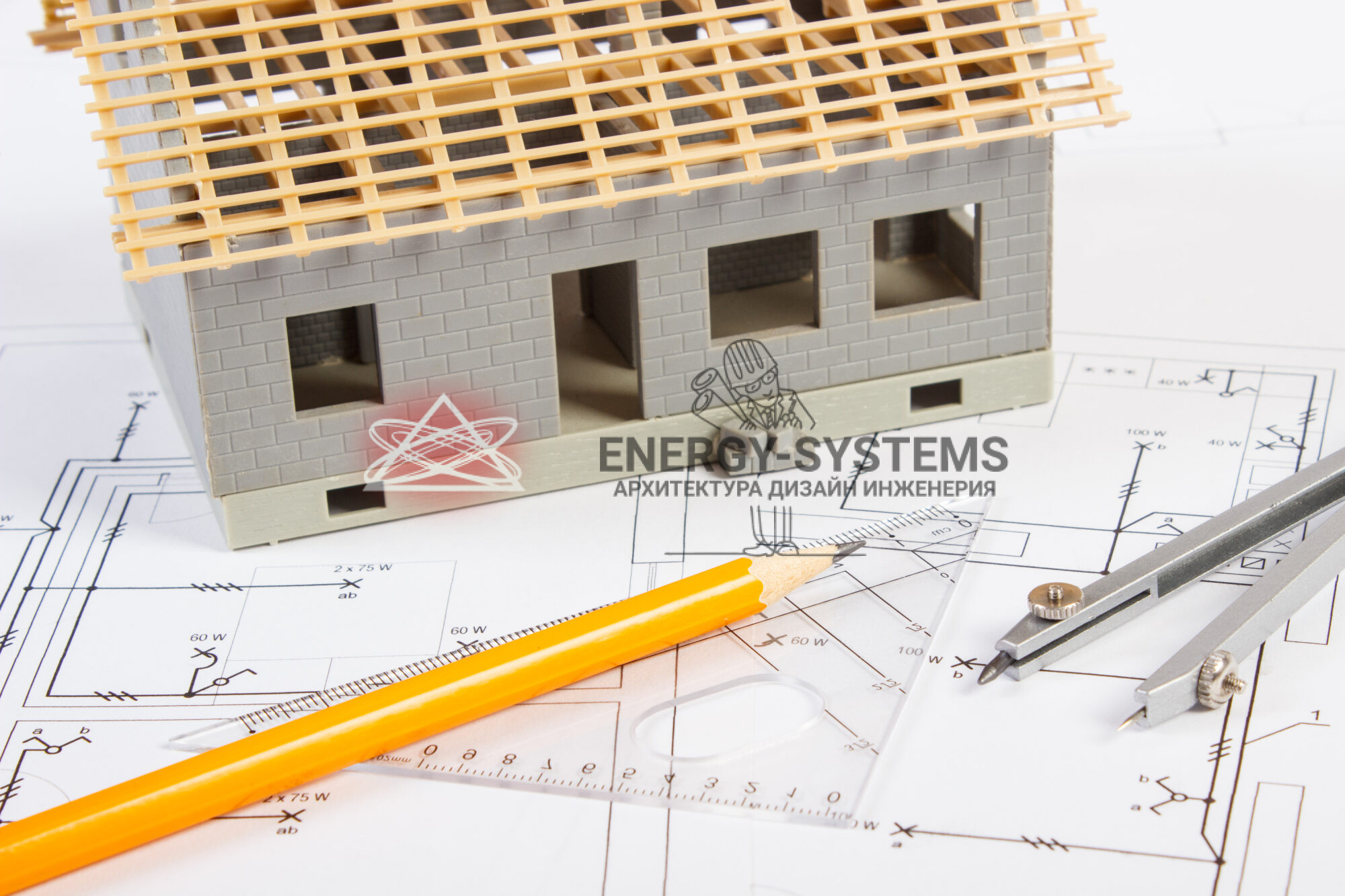 дом в миниатюре и чертежи с проектом