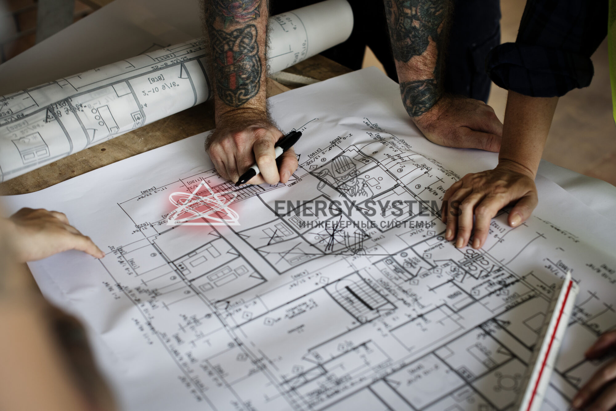 Работа архитектора над проектом инженерных систем