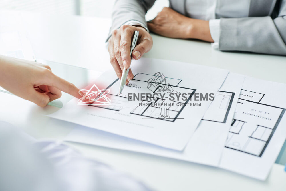 Проект нового здания: обсуждение чертежей и инженерии