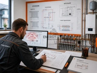 инженерный чертеж инженерных узлов по отоплению