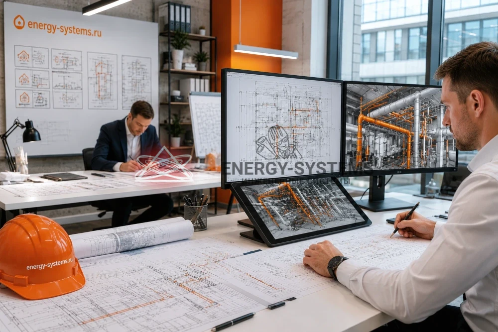ручка перо лежит на проектной документации