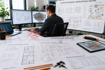инженерия на схеме распределения коммуникаций