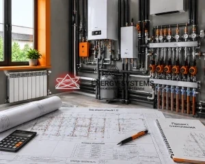 чертеж инженерных решений по отоплению