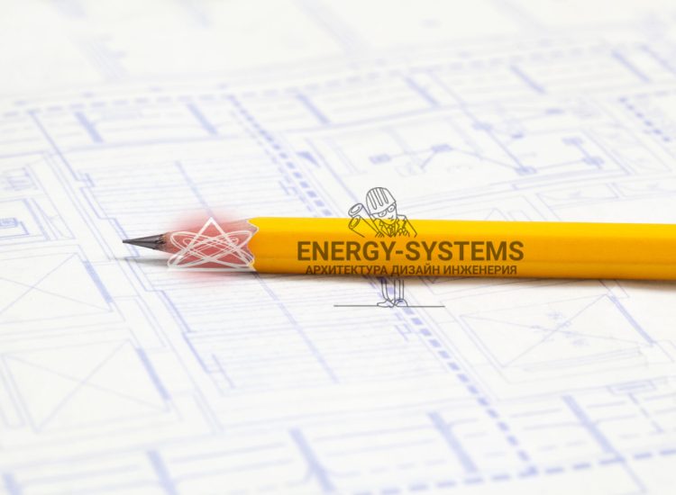 проект крупным планом и карандаш