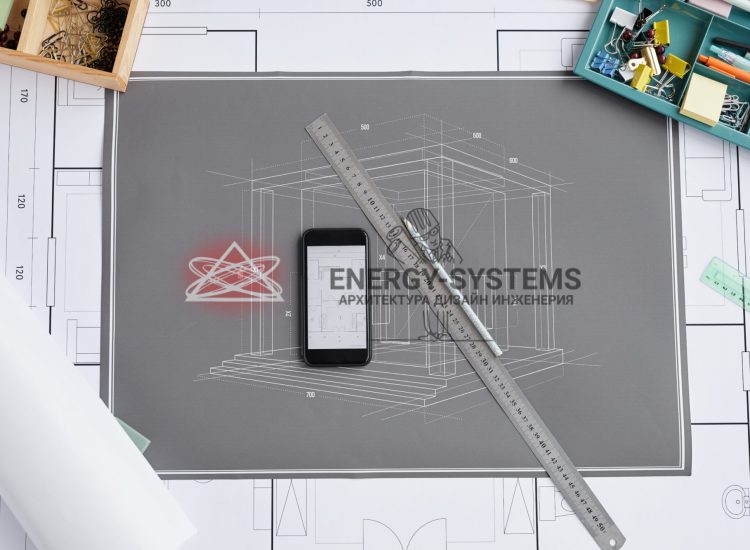 проектная документация за рабочим столом