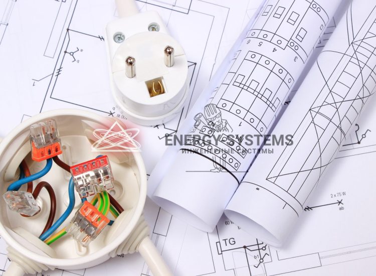 проект электрики с распаечной коробкой и клеммой
