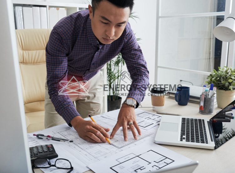 Проект инженерных систем и синий чертеж 2025 года