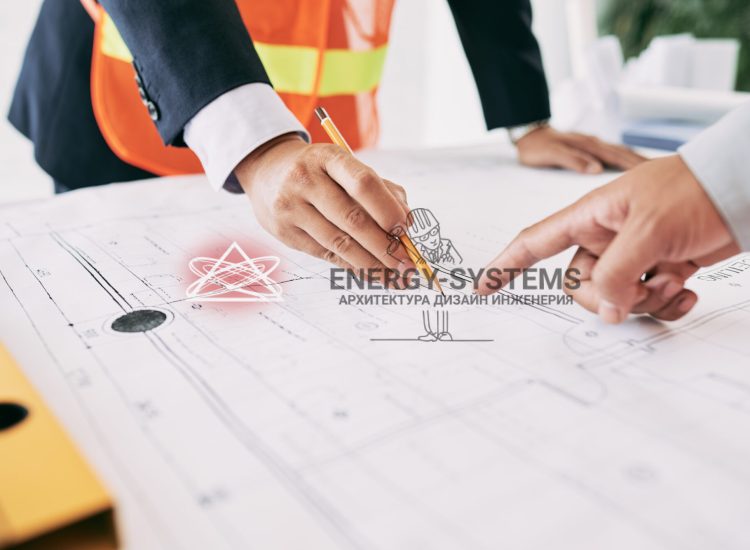 двое людей указывают на одно место в проекте