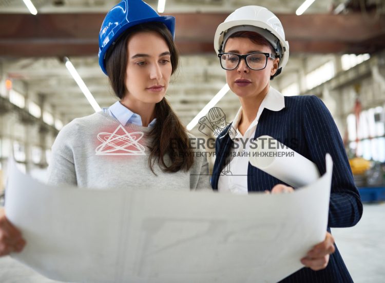 две женщины изучают проекты