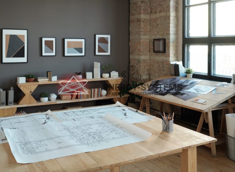 проектная документация на столе
