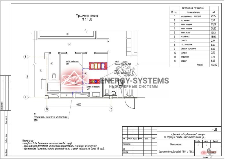 Тренажный трубопровод