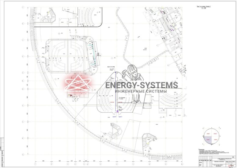 План 1 этажа, сектор 3 Водоснабжение