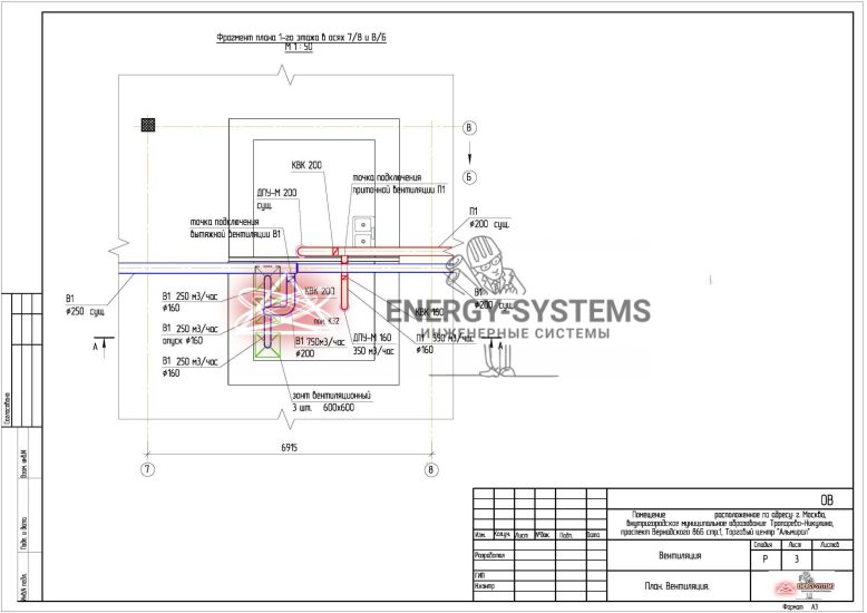 План вентиляции