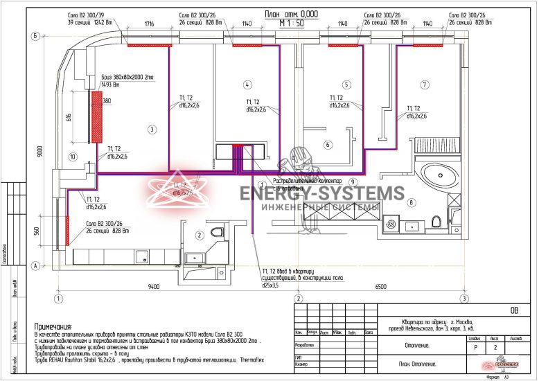 План Отопление