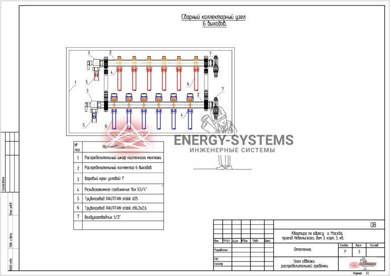 Сборный коллекторный узел