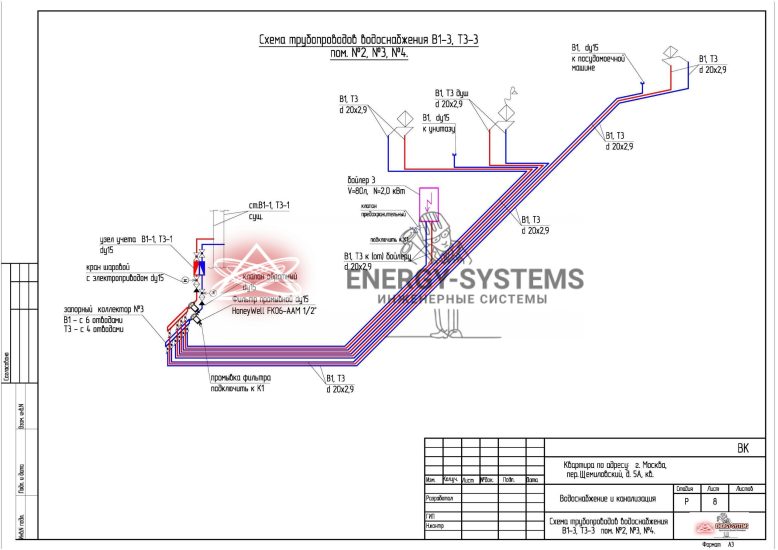 Схема трубопроводов водоснабжения_2