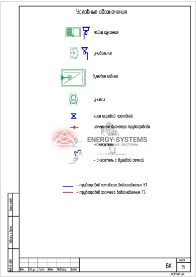 Условные обозначения