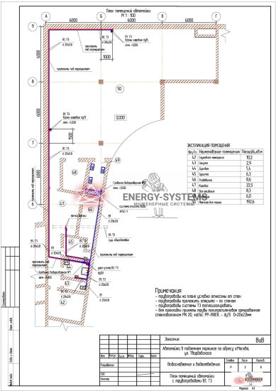 План помещений автомойки